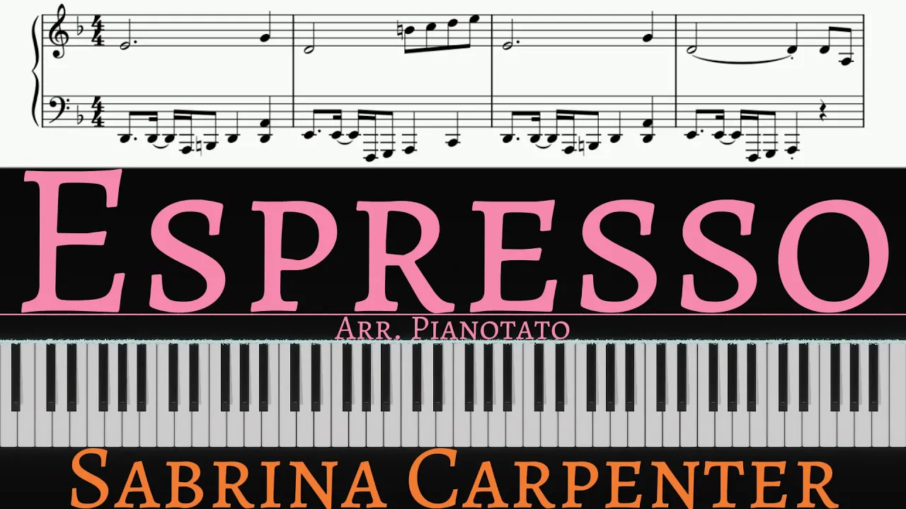 Sabrina Carpenter - Espresso | Piano cover by Pianotato Sabrina Carpenter - Espresso | Piano cover by Pianotato