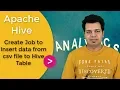 14 Create Hive Job to Insert data from csv file to Hive Table Azure