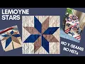 Make a LeMoyne Star Quilt Block No Y-Seams or HSTs