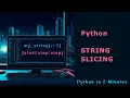Master Python Slicing Reverse Any String in 2 Minutes