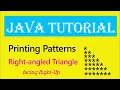 Printing Right-angled Triangle using java right angle triangle in java freecodecamp