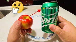 see reaction between apple and sprite soft drink what will happen