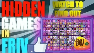 HIDDEN GAMES IN FRIV 2016