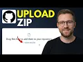 How to upload zip on GitHub Step By Step 2026