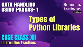 Types to Python Libraries Class 12 CBSE Library Module in Python Hindi INFORMATION PRACTICES