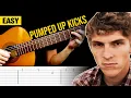PUMPED UP KICKS Guitar TABS Tutorial EASY Foster The People