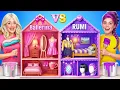 Download Lagu We hebben een fantastisch poppenhuis in het echt gebouwd! K-Pop Demon Hunter vs. Ballerina Cappuc...