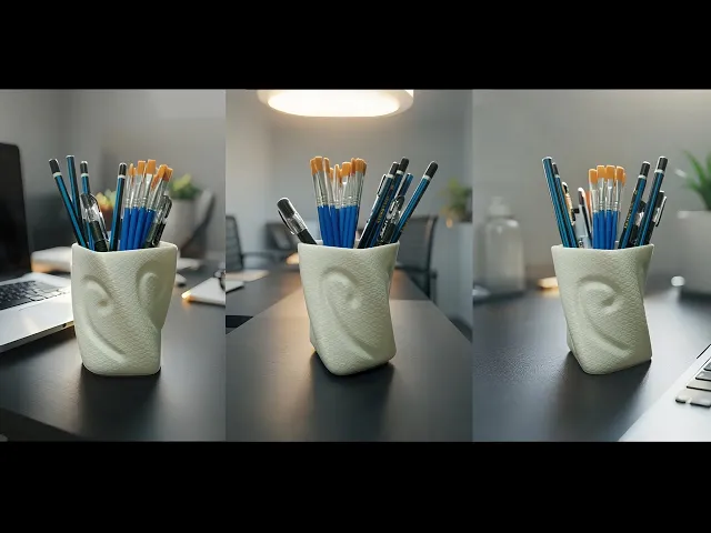 Pen Organizer Twisted Box Textured video thumbnail