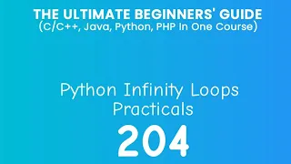 204 Python Infinity Loop Practical