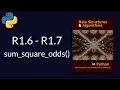 Solution to Data Structures and Algorithms in Python R1 6 - R1 7 sum