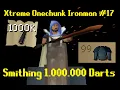 Smithing 1 000 000 Darts To Make a Rune Platebody Xtreme Onechunk Ironman
