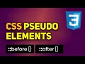 CSS Pseudo Elements Tutorial Learn CSS