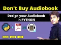 Create book in Python Text to speech convertor in python programming