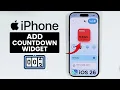 iOS 26 How to Add a Countdown Widget on iPhone Homescreen