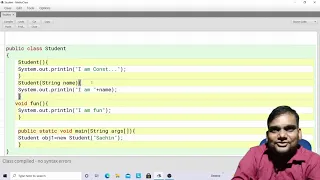 Constructors in Java with BlueJ