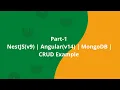 Part-1 NestJS v9 Angular v14 MongoDB CRUD Example