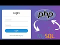 Signup and Login System with PHP and Mysql PHP Authentication 2024