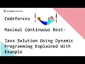 Codeforces - Maximal Continuous Rest