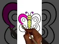How To Draw Butterfly Drawing and Coloring for Kids