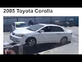 Stockton Pick-N-Pull Corolla junk yard parts hunt 21 XRS Door Sills and Cluster