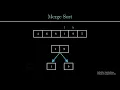 Merge Sort Algorithm Divide and Conquer Strategy Iterative Visualization in Manim