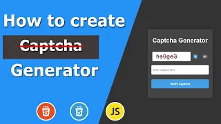 How to create Captcha Generator JavaScript CSS3