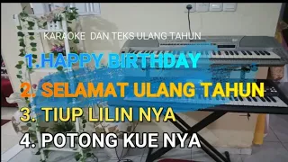 Download KARAOKE DAN TEKS HAPPY BIRTHDAY. SELAMAT ULANG TAHUN. TIUP LILIN NYA. POTONG KUENYA MP3