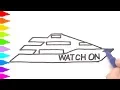 Yacht Drawing and Coloring