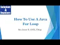 How To Use A Java For Loop 25