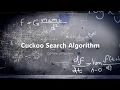 Short Intro to Cuckoo Search Algorithm
