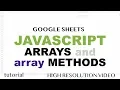 JavaScript Arrays Methods - Part 1