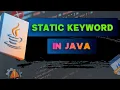 Static Keyword in Java Static Variable Method Block Explained