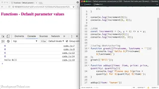 15 Functions Default Parameter Values - Modern JavaScript ES6