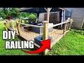 DIY Hog Panel Deck Railing