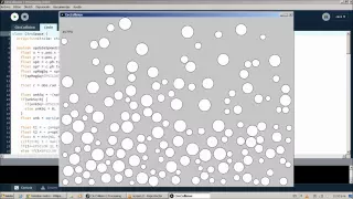 Circles Collision using Processing