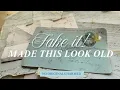 5 Tricks to Make Printables Look Like Real Vintage Paper HOW TO DISTRESS AGE PAPER