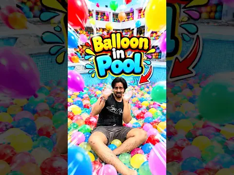 Balloon in pool