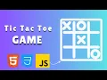 Create a simple Tic Tac Toe game using HTML CSS JavaScript