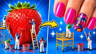 Real World vs Toy Miniature Challenge💥 Mind-Blowing Illusion Hacks That Look Fake 🤩