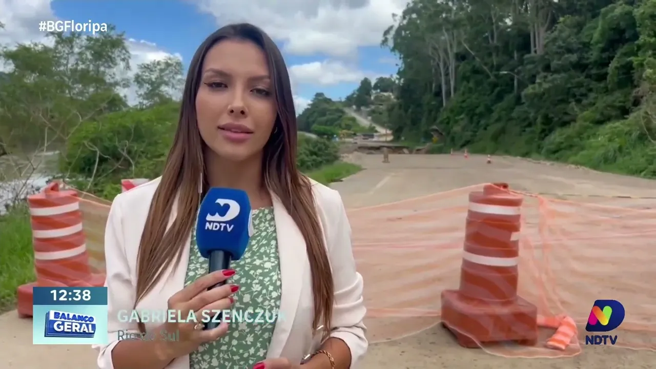 DNIT acompanha de perto cratera na BR-470 em Rio do Sul: nova avaliação