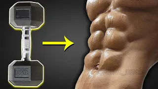 أفضل 8 تمارين لعضلات البطن باستخدام الدمبل فقط 