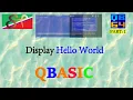 Print Hello World in qbasic from mobile QBASIC for Class 8 9 and 10 Part-I