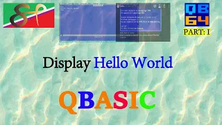 Print Hello World in qbasic from mobile QBASIC for Class 8 9 and 10 Part-I