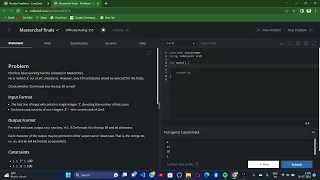 Masterchef finals Codechef Solutions Competitive Programming