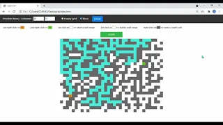 Javascript Maze Generator Solver