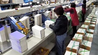 Amazing Book Mass Production Process Korean Book Manufacturing Factory 