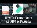 How To Save As MP4 In Wondershare Filmora How To Export in Filmora