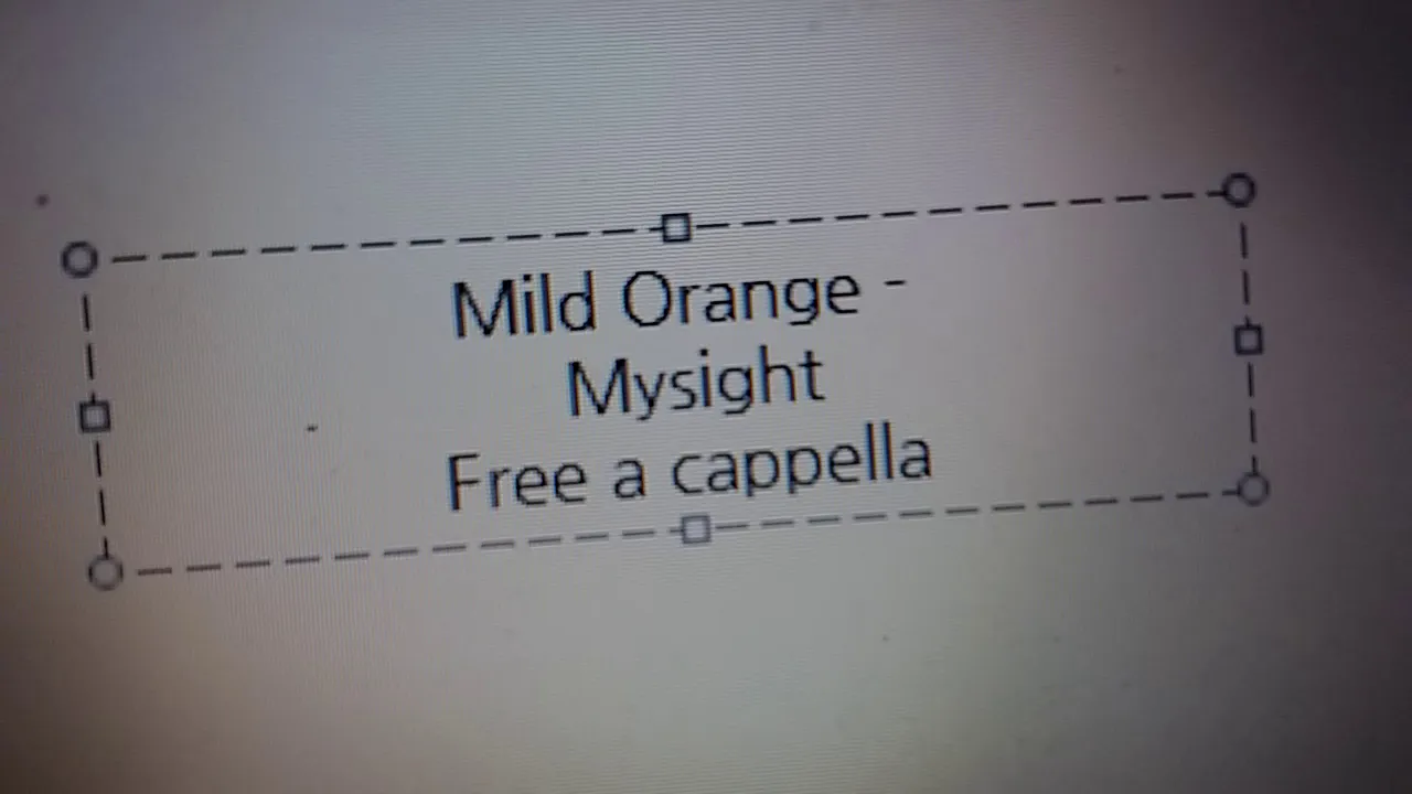 Mild Orange - Mysight Free a cappella フリーアカペラ