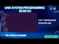 Learn cat Command in Unix Options Examples UNIX System Programming VTU BCS515C