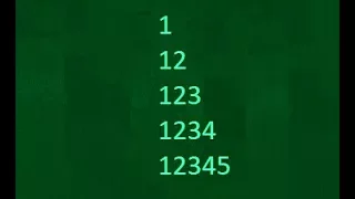 Number Pattern in Java important question for java interview
